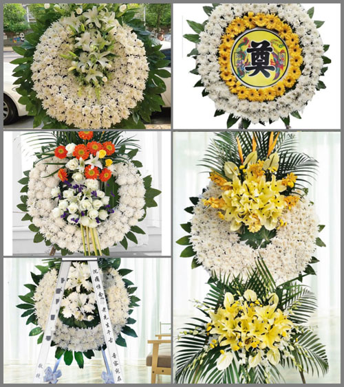 湖北孝感市大悟县东新乡彭河村花圈速递